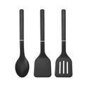 Chef-Quality 3-Piece Cooking Utensils Set with Ergonomic Handles, Black - Multi-Purpose Hand Tool for Daily Meal Prep - Default Title
