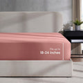 Breathable Luxury Extra Deep Pocket Twin XL Fitted Sheet Only, Fits 18" to 24" Mattress, Soft Microfiber Fitted Bed Sheet, Pink Clay - Cooling Hotel Quality Bedding Sheets and Pillowcases - Default Title