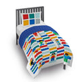 Heavyweight Warmth Kids 2 Piece Multicolor Reversible Comforter and Pillowcase Bedding Set, Twin/Full - Luxurious Quilted Duvet Cover Set - Default Title