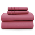 Premium Egyptian Cotton Size Sheet Set, 4-Piece Plain Soft Microfiber – Deep Pocket Bed Sheets, Includes 1 Fitted Sheet, 1 Flat Sheet, 2 Pill... - Premium Ultra-Soft Pillowcase Pair for Sleeping - Default Title