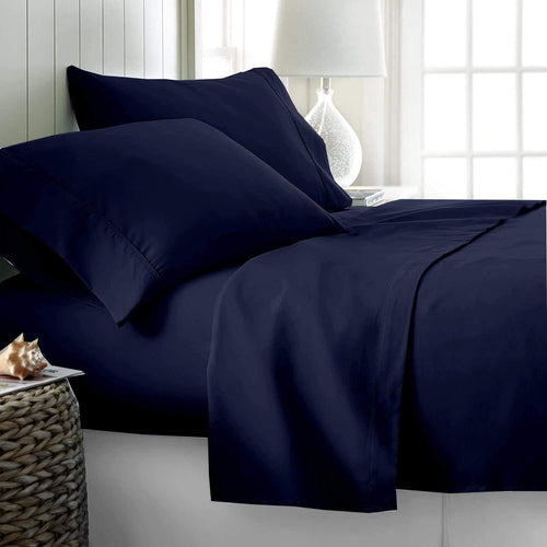 Cooling Sateen Luxury Bed Sheets Set - 800 Thread Count 100% Egyptian Cotton Sheets - 4 Piece Sheet Set Fits Mattress Upto 24 Inch D... - Premium Ultra-Soft Pillowcase Pair for Sleeping - Default Title
