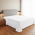 Premium Egyptian Cotton 100% Organic Cotton Percale Flat Sheet Twin Size - 1 PC Flat Sheet, White - Crisp, Cool and Strong Bed Linen, Top She... - Luxury Bed Sheet Set with Deep Pockets - Default Title