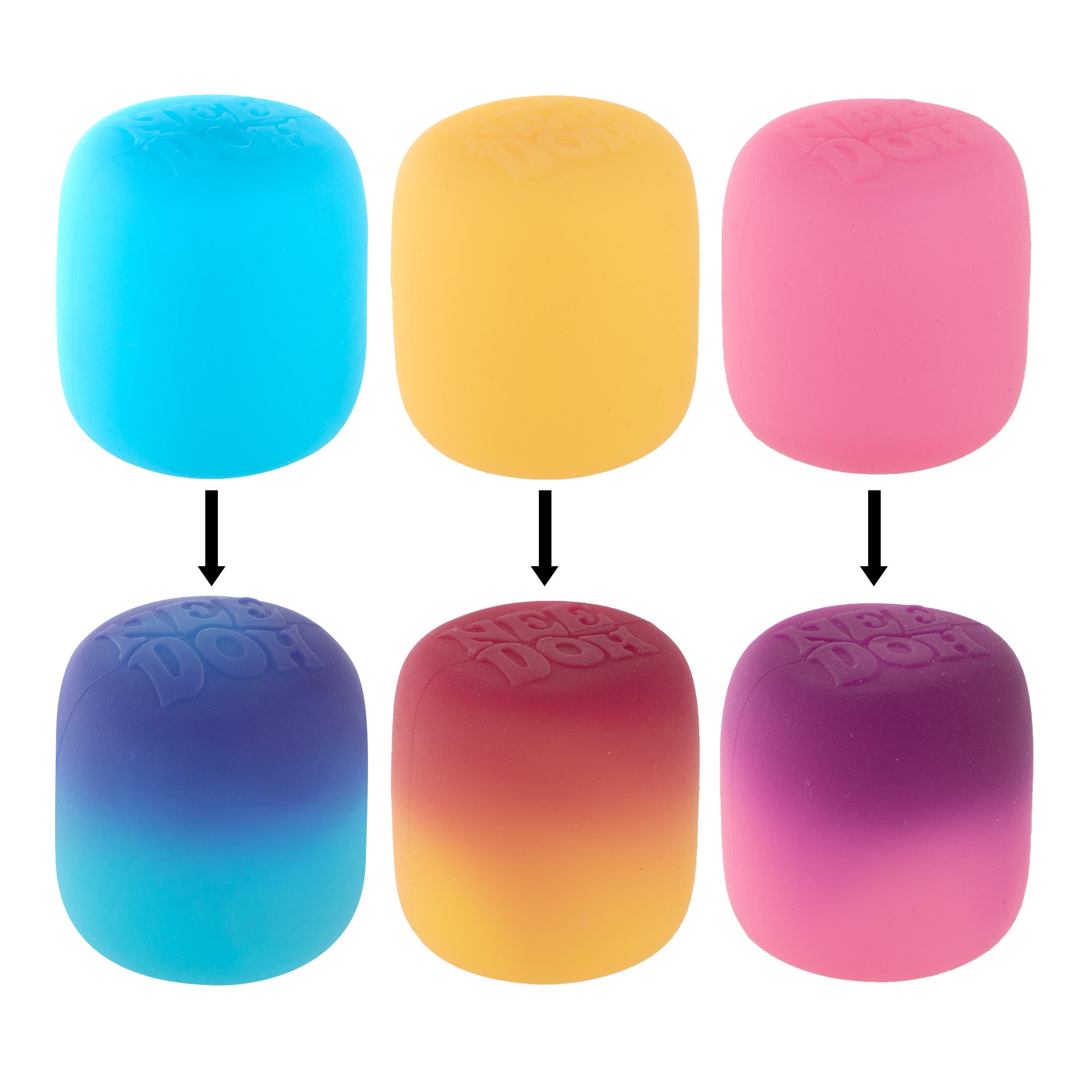 Deliciously Squishy NeeDoh Mello Mallo | Series Stone Harbor - Fun Food Fidget Cookie Squishable Toy Detail