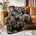 Cozy Fleece Faux Rabbit Fur Throw Blanket- 50x60 inches, Soft Fluffy Cozy Warm Fuzzy Machine Washable, Durable Blanket for Couch ... - Lightweight Plush Warm Blanket for All Seasons - Default Title