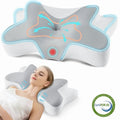 Fluffy Shredded Cervical Pillow for Sleeping Memory Foam Neck Pain Relief Contour Orthopedic Ergonomic Pillows for Women Side Sleeper... - Decorative Throw Pillow Cushion for Sofa & Bed - Default Title