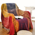 Cozy Fleece 75x60 Inch Machine Wash Boho Tribal Throws Blankets Colorful Bohemian Hippie Chenille Throw Covers Couch Furniture So... - Lightweight Plush Warm Blanket for All Seasons - Default Title