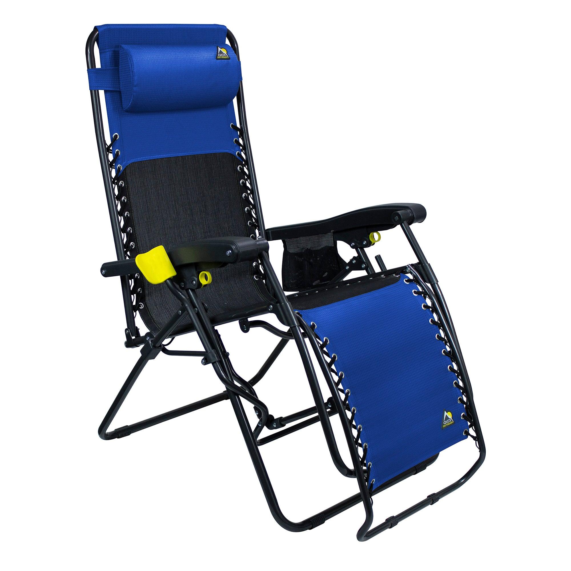 Sand-Friendly Freeform Zero Gravity Lounger Bundle - Choice 507 - Multi-Position Outdoor Beach Chair with Pillow Detail
