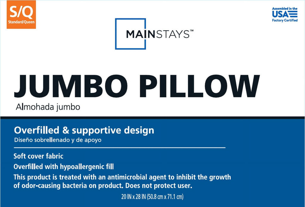Ergonomic Memory Foam MS Mega Pillow SQ - Hotel Quality Plush Sleeping Pillows - Default Title