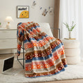 Cozy Fleece Stripe Fleece Throw - Lightweight Plush Warm Blanket for All Seasons - Default Title