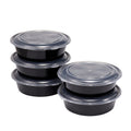 Sweet Treat Shaped 5-Pack Round Meal Prep Containers with Lids, 1L, BPA-Free, Microwave & Dishwasher Safe, Ideal Use for Meal ... - Playful Star & Heart Shaped Geometric NeeDoh - Default Title