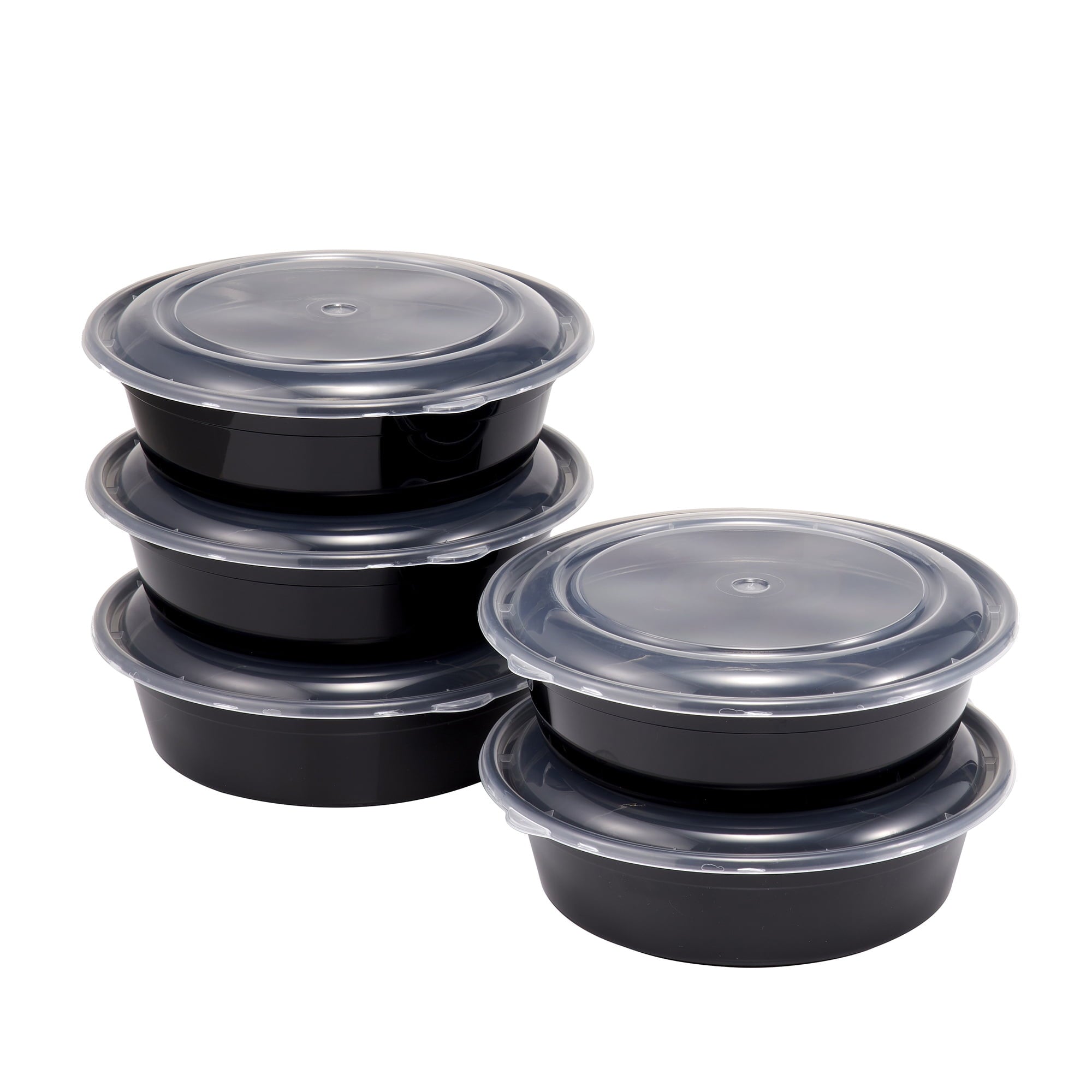 Sweet Treat Shaped 5-Pack Round Meal Prep Containers with Lids, 1L, BPA-Free, Microwave & Dishwasher Safe, Ideal Use for Meal ... - Playful Star & Heart Shaped Geometric NeeDoh - Default Title