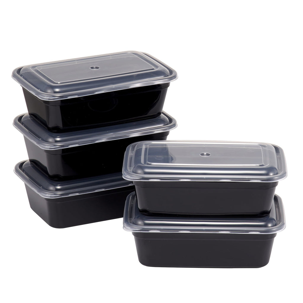 Playful Geometric 5-Pack Snack Meal Prep Containers with Lids, 3-Cup Capacity, BPA-Free, Microwave & Dishwasher Safe, Made fo... - Fun Food Fidget Cookie Squishable Toy - Default Title