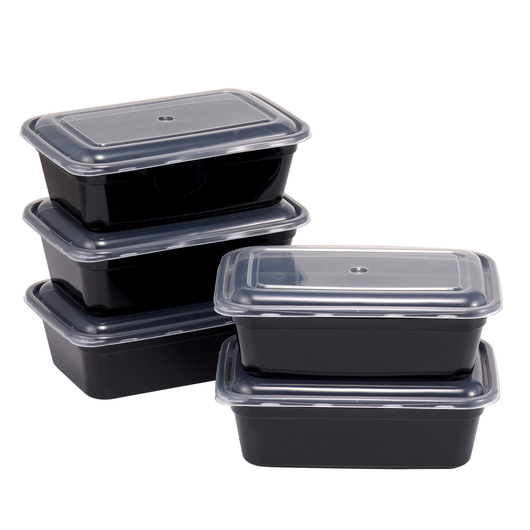 Playful Geometric 5-Pack Snack Meal Prep Containers with Lids, 3-Cup Capacity, BPA-Free, Microwave & Dishwasher Safe, Made fo... - Fun Food Fidget Cookie Squishable Toy - Default Title