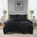 All-Season Full/Queen Comforter Set, All-Season, 5-Piece, Black Cozy Plush - All-Season Down Alternative Comforter Insert - Default Title