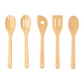 Chef-Quality 5pk Bamboo Spoons for Cooking, Kitchen Essential Tools Set - Heavy Duty Stainless Steel Kitchen Shears - Default Title