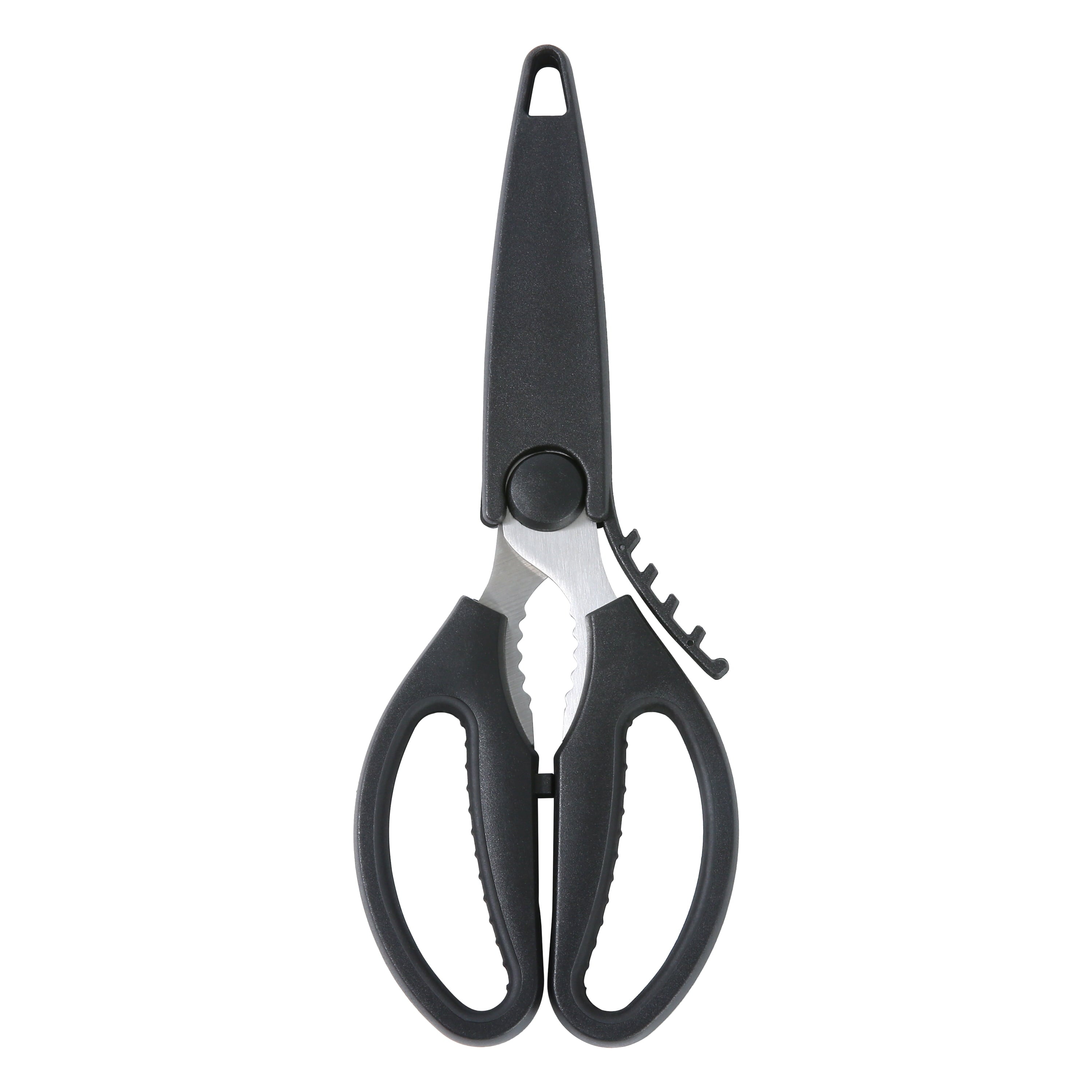 Time-Saving Stainless Steel Multi-Purpose Kitchen Shears with Grip 1 Each - Multi-Functional Manual Food Chopper & Slicer - Default Title