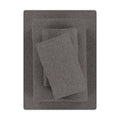 Cooling Sateen Cotton Rich Extra Soft Jersey Bed Sheet Set, Queen, Charcoal, 4 Pieces - Premium Ultra-Soft Pillowcase Pair for Sleeping - Default Title