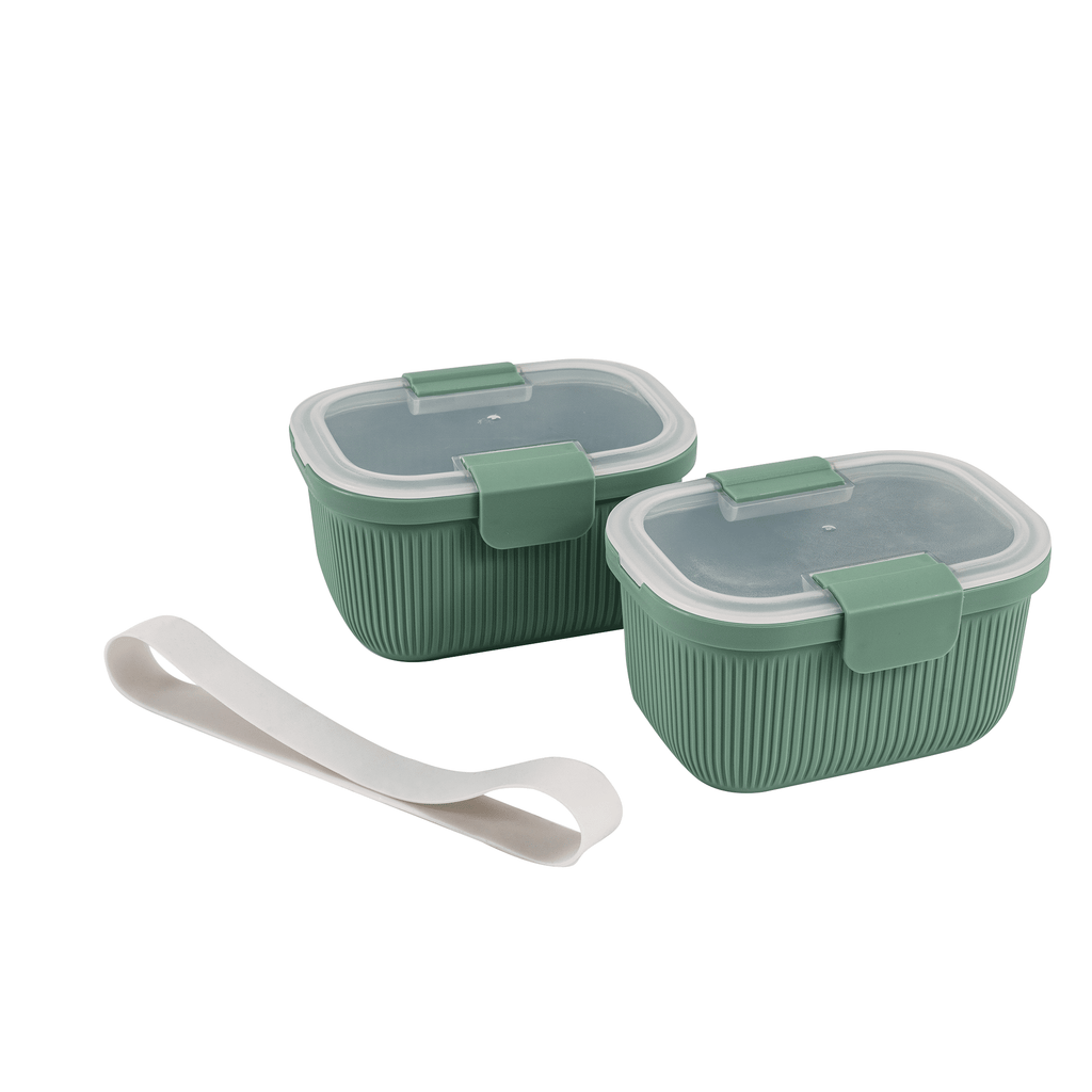 Playful Geometric Food Storage Snack Container, Plastic, Rectangle, Green, 19oz Capacity, Best Used for On-the-Go Snacks and Small Port... - Fun Food Fidget Cookie Squishable Toy - Default Title