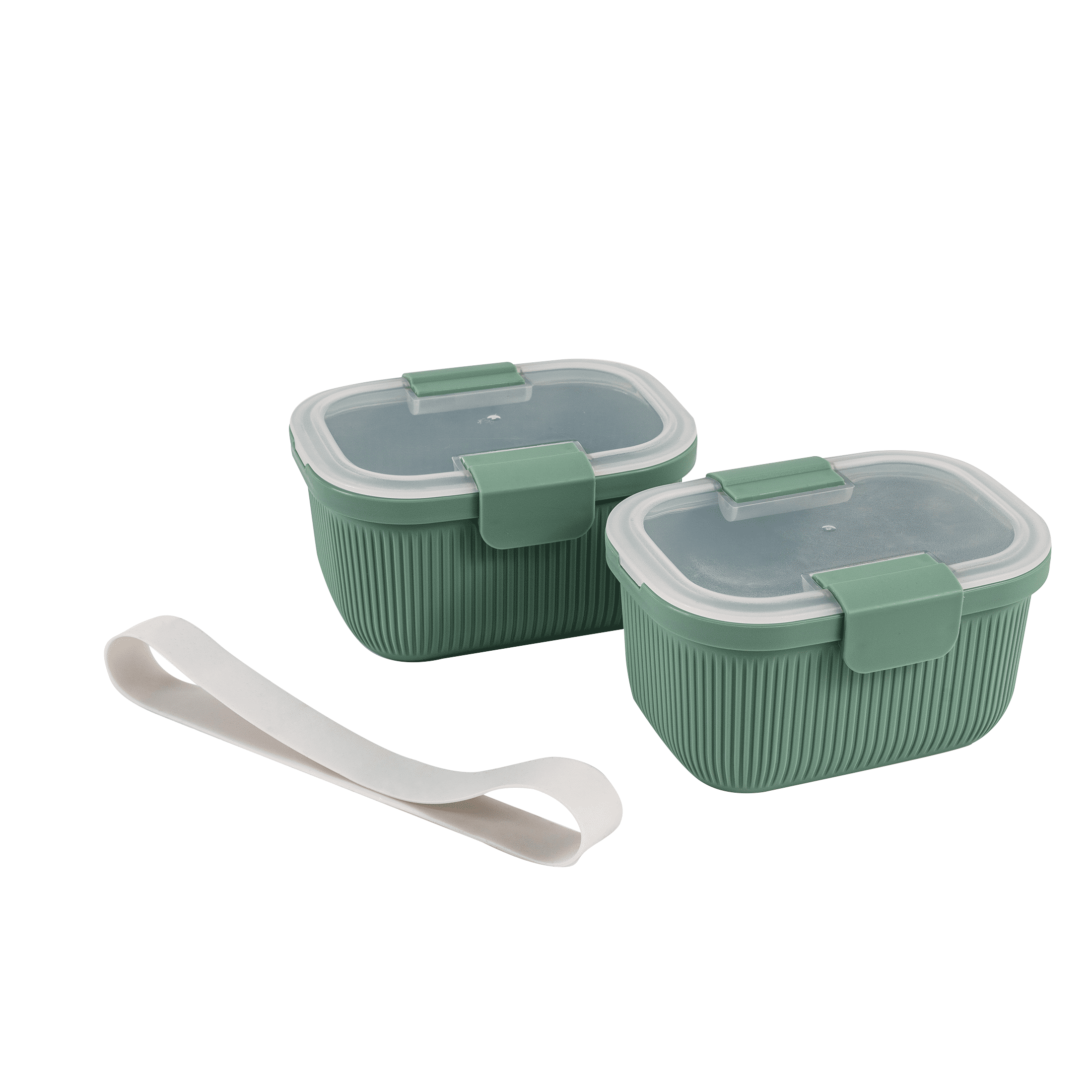 Playful Geometric Food Storage Snack Container, Plastic, Rectangle, Green, 19oz Capacity, Best Used for On-the-Go Snacks and Small Port... - Fun Food Fidget Cookie Squishable Toy - Default Title