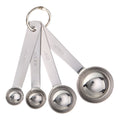 Ergonomic Manual Kitchen Stainless Steel 4-Piece Nesting Measuring Spoons Set, Stainless Steel Finish - Multi-Functional Manual Food Chopper & Slicer - Default Title