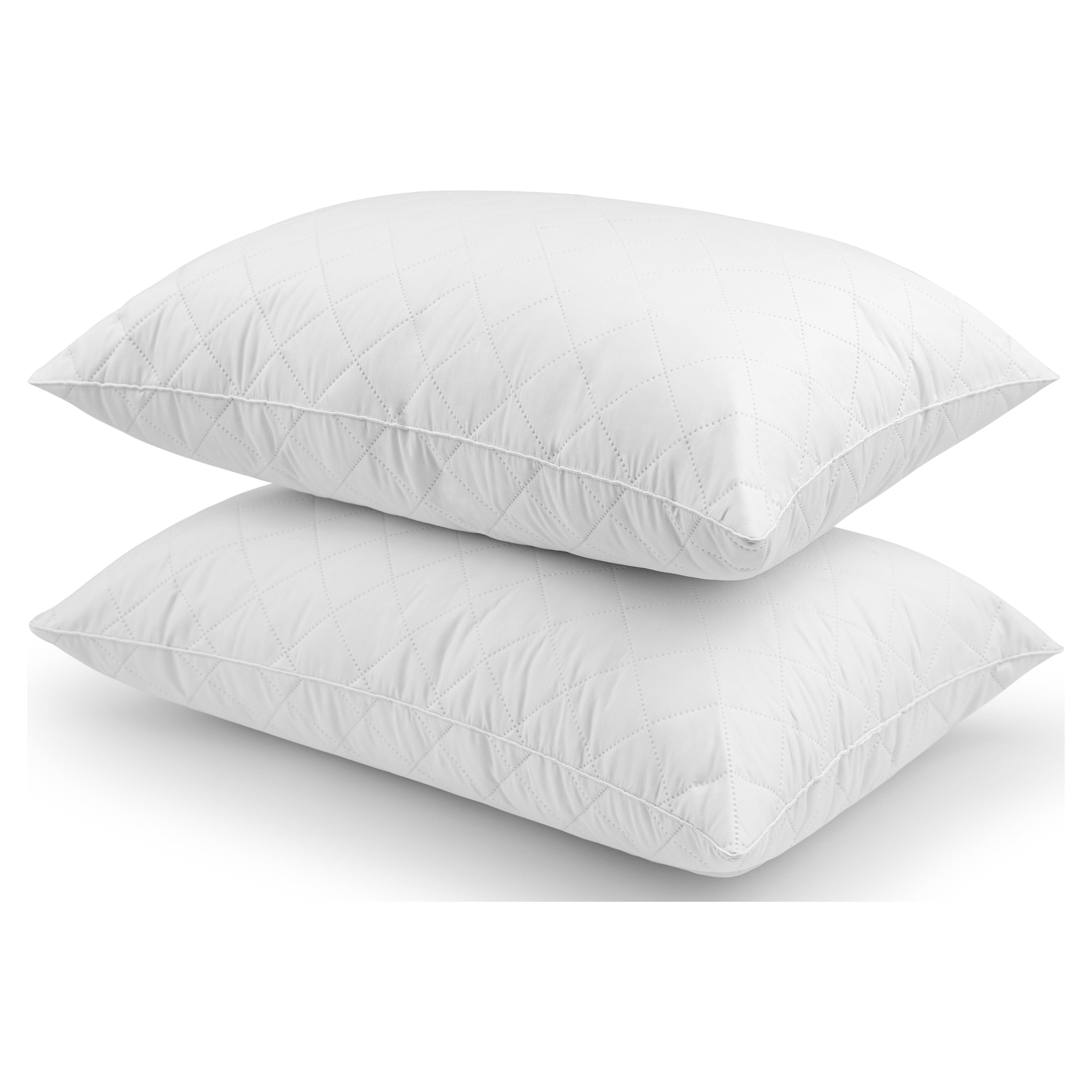 Fluffy Shredded Memory Foam Cluster Bed Pillow, Standard/Queen, 2 Pack - Hotel Quality Plush Sleeping Pillows - Default Title