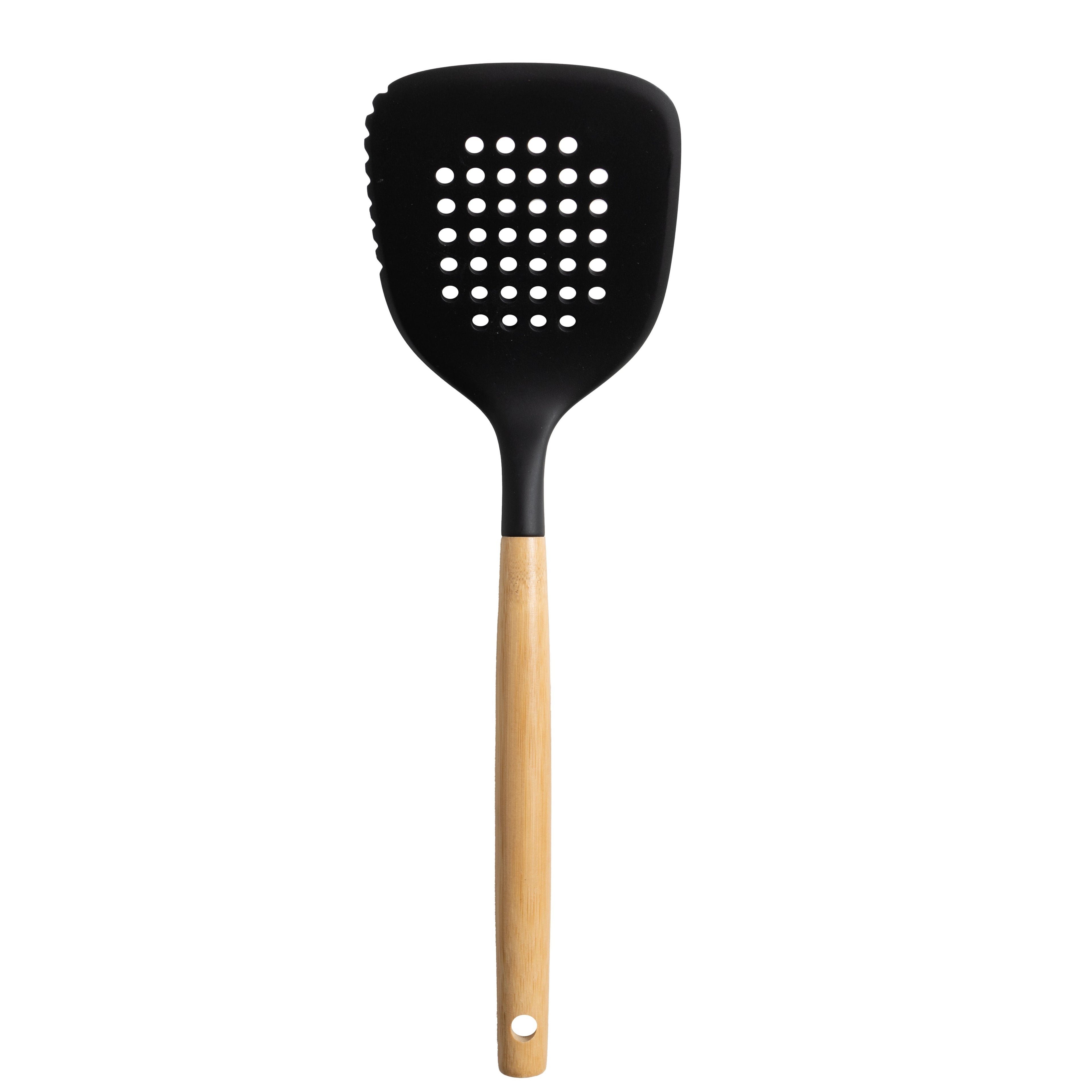 Heavy Duty Kitchen and Cooking Utensil Turner, 13" L, Black - Multi-Purpose Hand Tool for Daily Meal Prep - Default Title