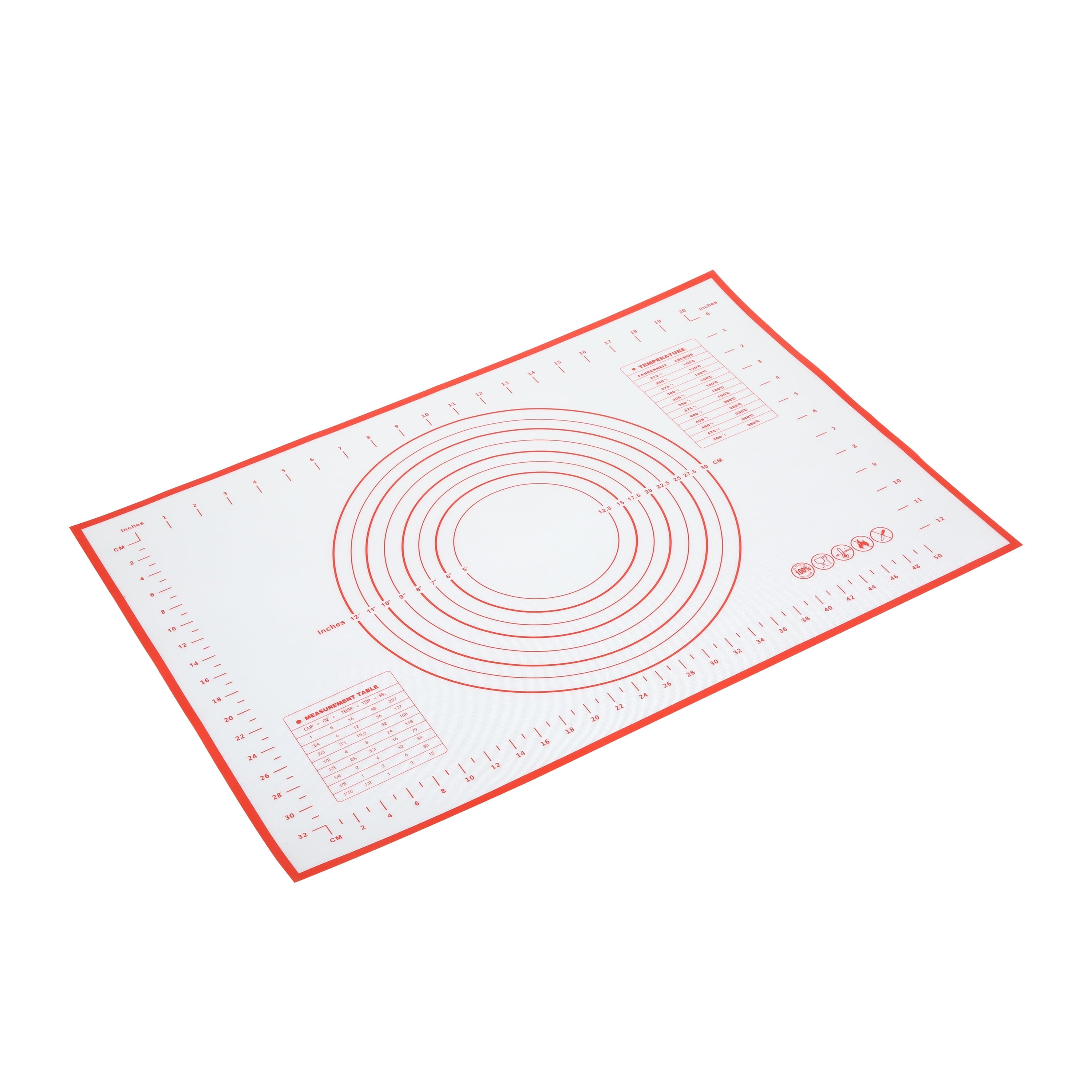 Time-Saving Reusable Silicone 24"x 18" Pastry Mat with Measurements - Innovative Kitchen Helper for Modern Cooking - Default Title