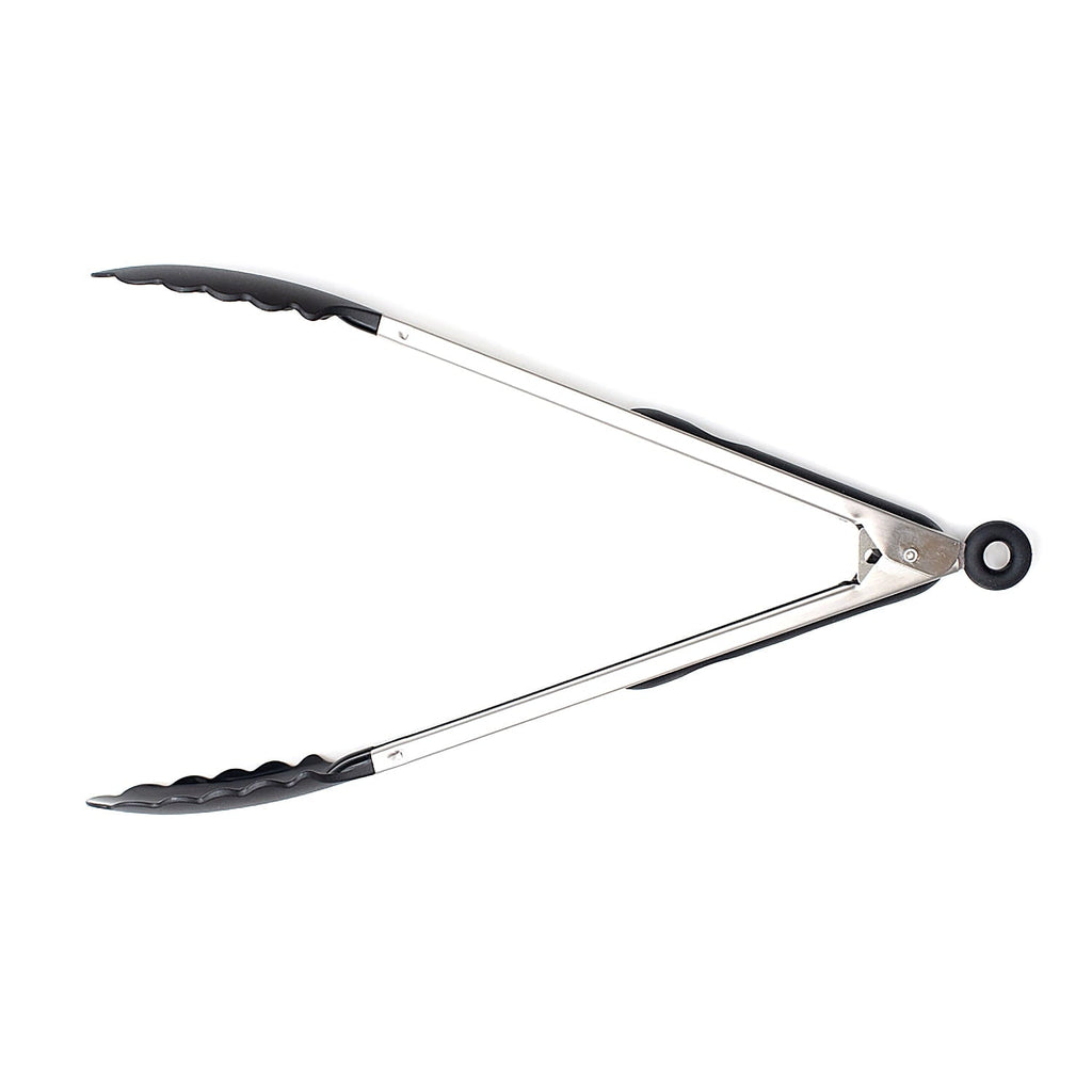 Chef-Quality 13 Inch Rust Resistant Nylon End Stainless Steel Dripless Kitchen Tongs - Heavy Duty Stainless Steel Kitchen Shears - Default Title