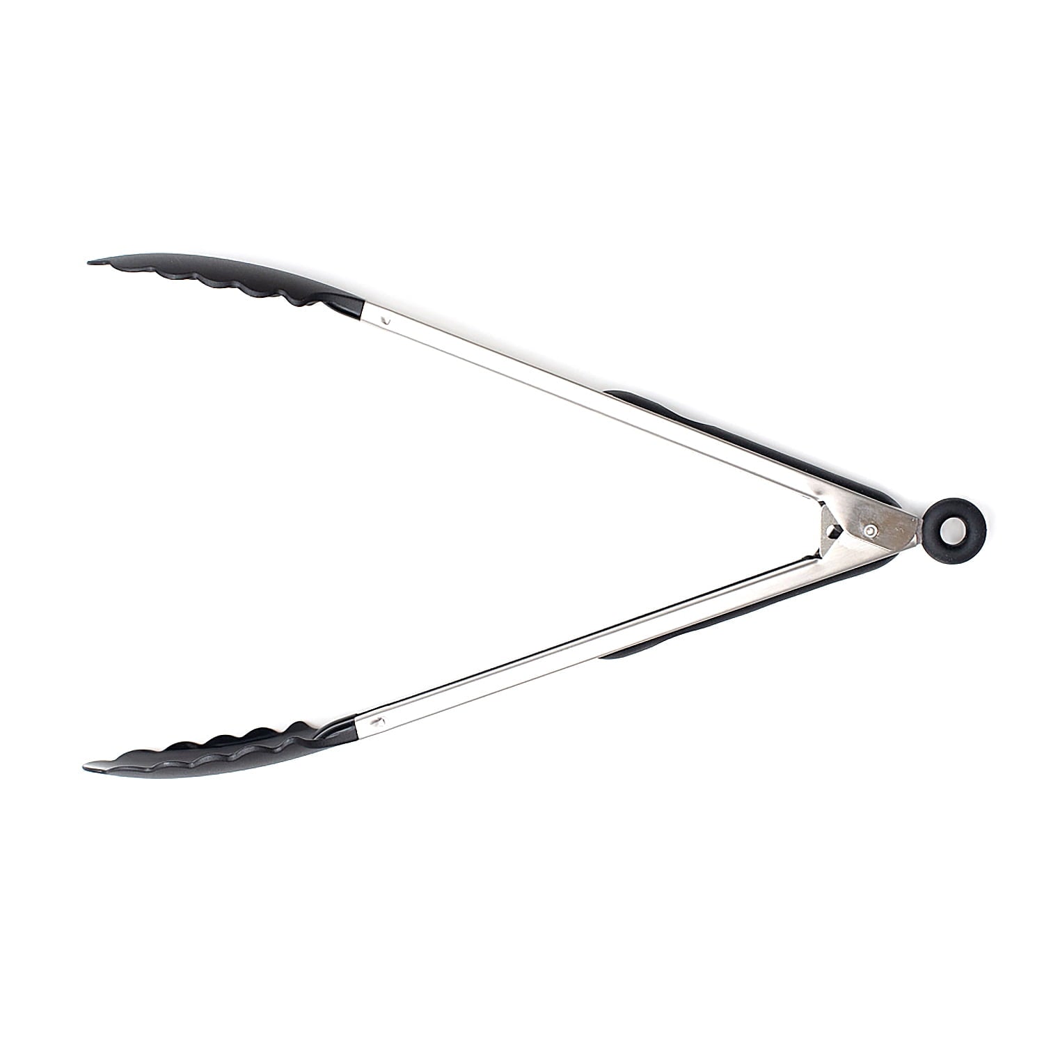 Chef-Quality 13 Inch Rust Resistant Nylon End Stainless Steel Dripless Kitchen Tongs - Heavy Duty Stainless Steel Kitchen Shears - Default Title