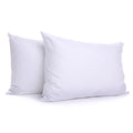 Ergonomic Memory Foam 2-Pack Down Alternative White Bed Pillows, Standard - Decorative Throw Pillow Cushion for Sofa & Bed - Default Title