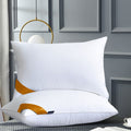 Hotel Collection Pillows Set of 2 - White Pillows 2 Pack Hotel Quality Bed Pillows for Sleeping Soft and Supportive Pillows for Side, ... - Ergonomic Memory Foam Pillow for Neck Pain Support - Default Title