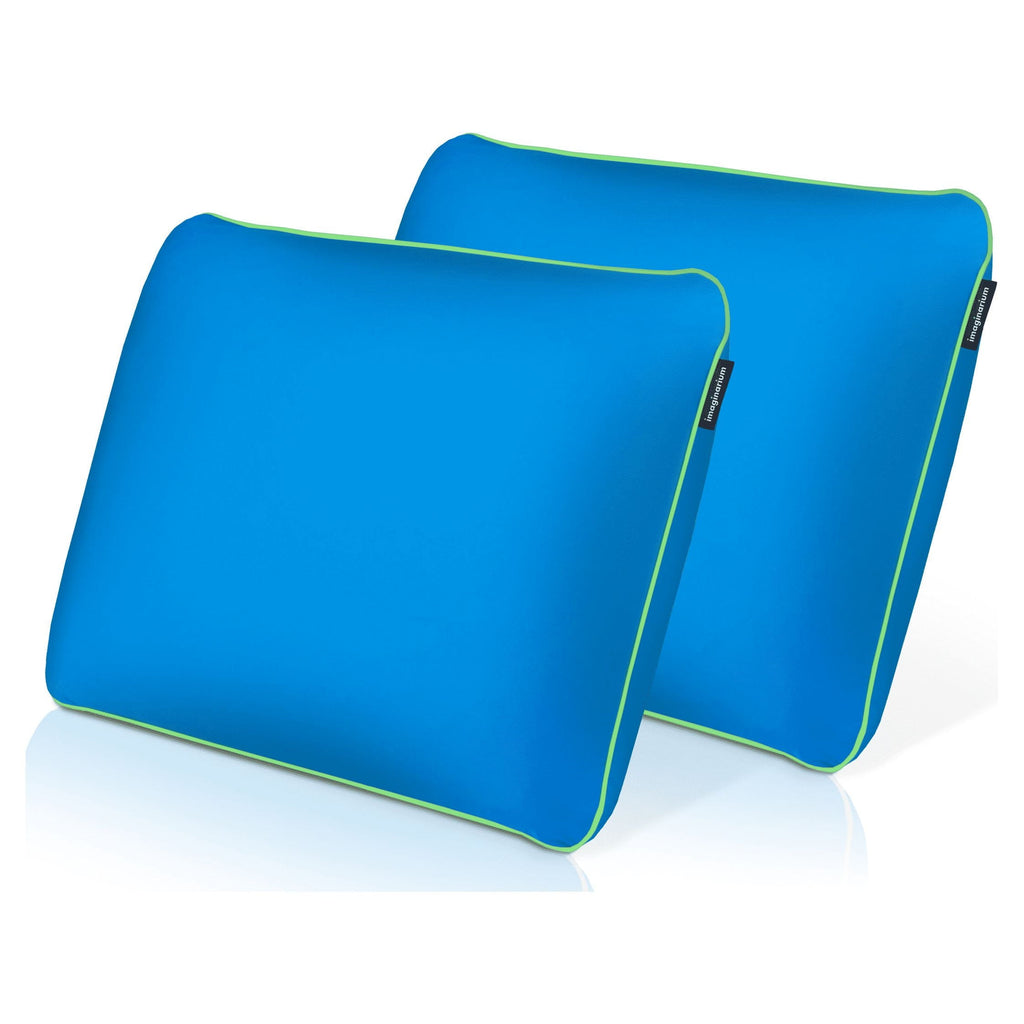Orthopedic Support Memory Foam Fun Pillow with Cool-to-the-Touch Cover, Standard/Queen, Cosmic Blue, 2 Pack - Ergonomic Memory Foam Pillow for Neck Pain Support - Default Title