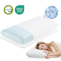 Decorative Plump Gel Memory Foam Pillow for Bed, Adjustable Height Bed Pillow with 0.8" Removable Insert, Ergonomic Neck Support for S... - Decorative Throw Pillow Cushion for Sofa & Bed - Default Title