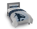 All-Season Kids 2 Piece Grey Reversible Comforter and Pillowcase Set, Twin/Full - Luxurious Quilted Duvet Cover Set - Default Title