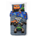 Hypoallergenic Cloud Monster Jam Smash & Mash Kids Multicolor 2 Piece Reversible Comforter and Pillowcase Bedding Set, Twin/Full - Luxurious Quilted Duvet Cover Set - Default Title