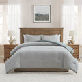 Hypoallergenic Cloud Full/Queen Comforter Set, All-Season, 3-Piece, Green Gingham Plaid - Cloud-Like Soft Lightweight Bed Comforter - Default Title
