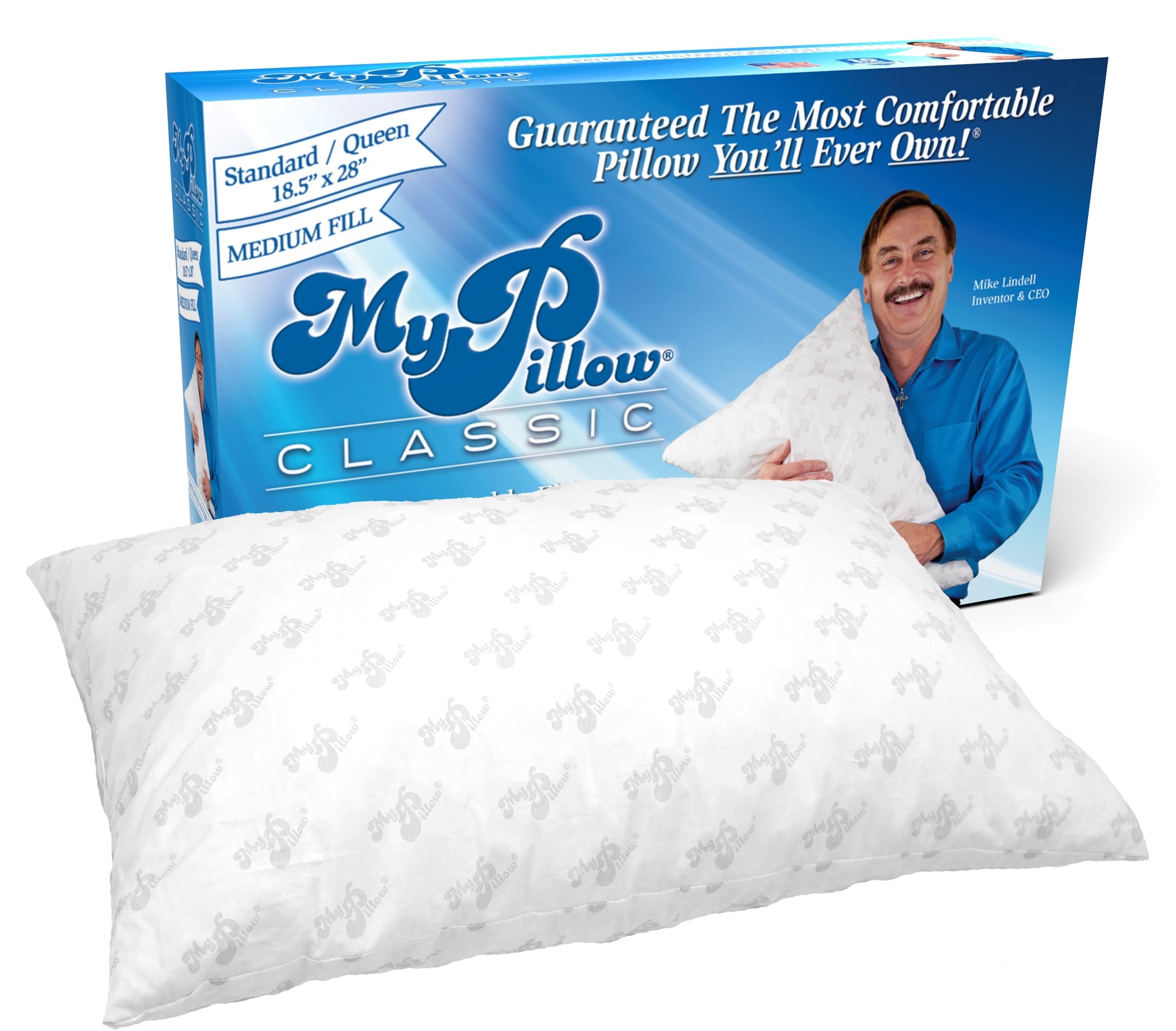 Orthopedic Support Bed Pillow Classic Standard/Queen Medium - Hotel Quality Plush Sleeping Pillows - Default Title