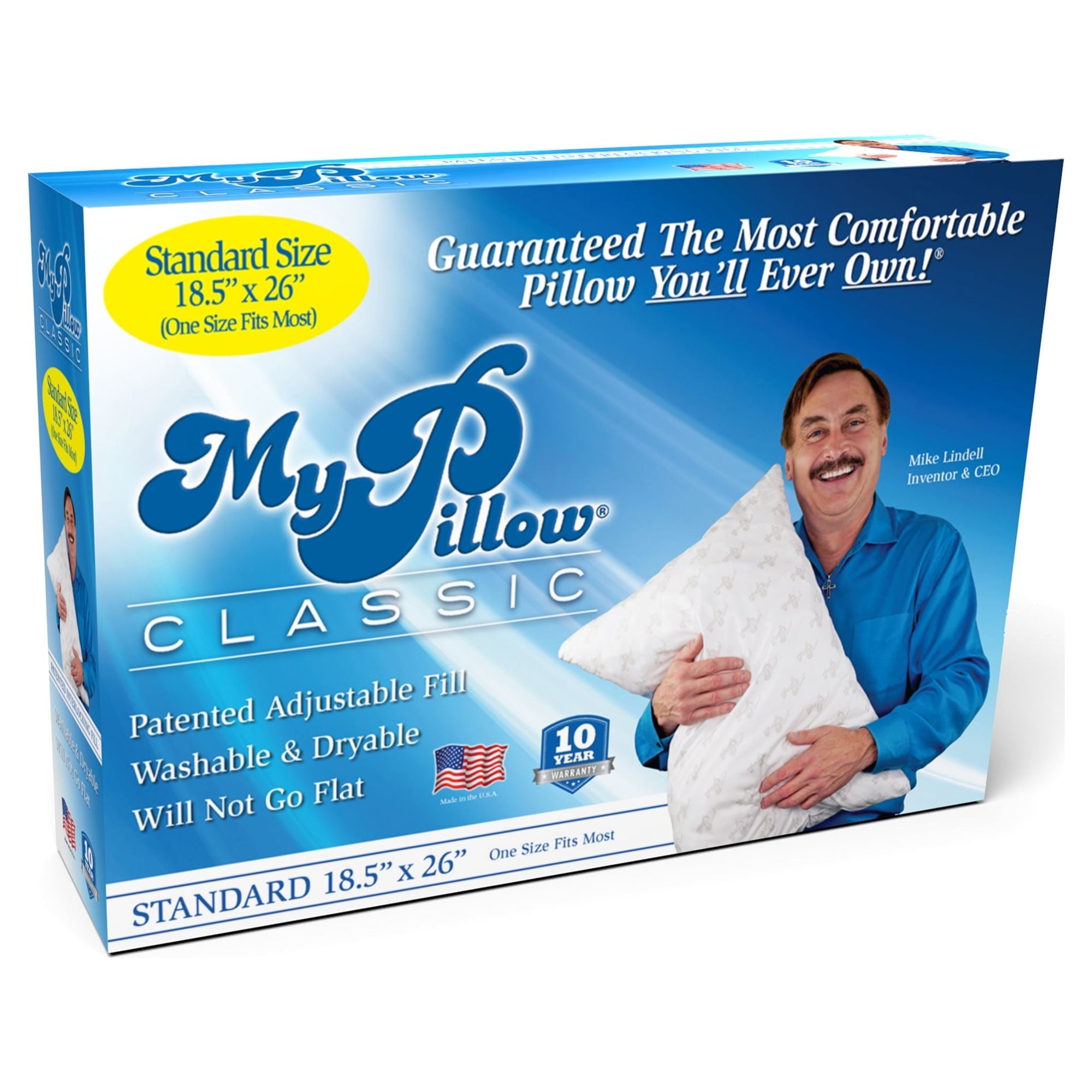 Fluffy Shredded Classic, Standard Size and Medium Support, 1 Pillow - Ergonomic Memory Foam Pillow for Neck Pain Support - Default Title