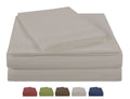 Wrinkle-Resistant Luxury Silver Gray Microfiber bed Sheet Sets, 4-pieces, Twin size - Breathable Egyptian Cotton Flat & Fitted Sheets - Default Title