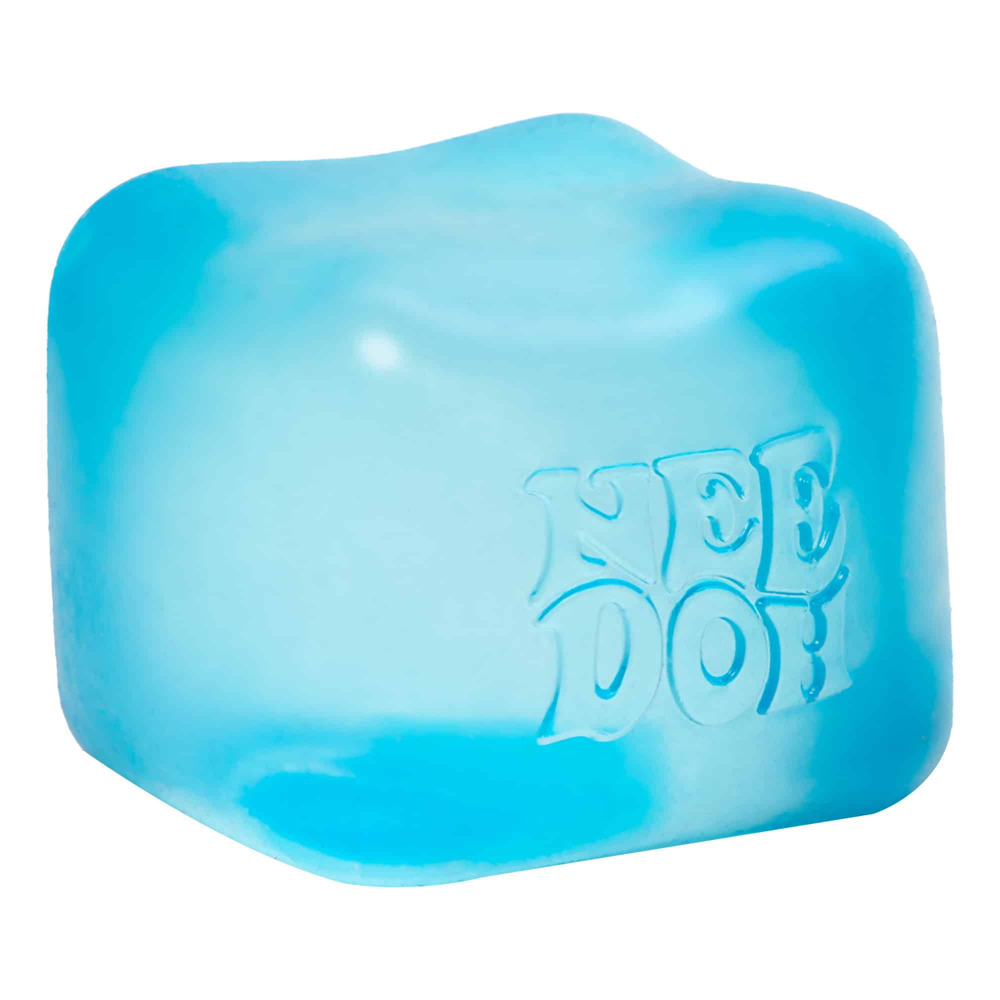 Translucent Jelly NeeDoh Nice Cube | Series Elm Bridge - Nice Cubes Clear Satisfying Crunch Stress Toy Detail