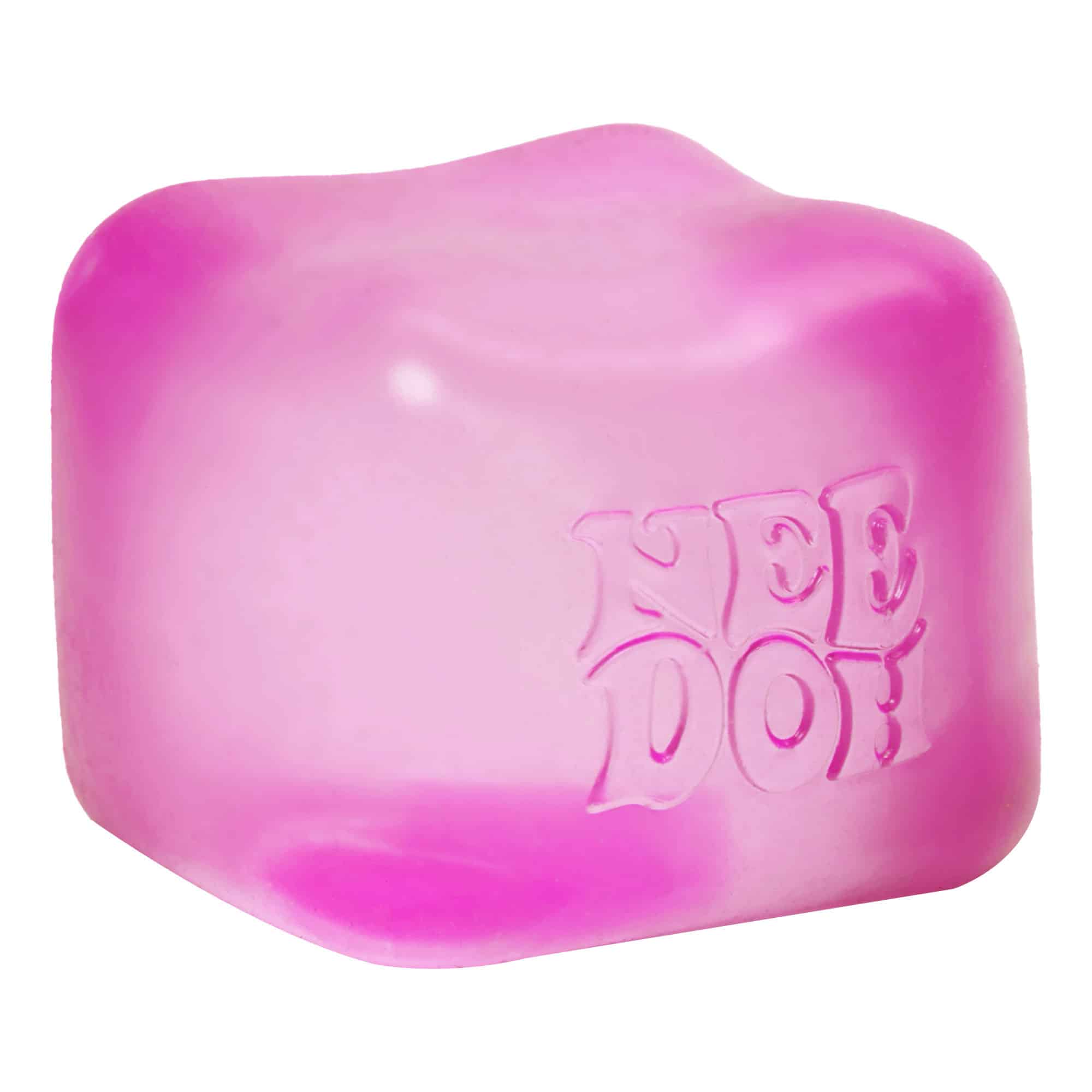 Translucent Jelly NeeDoh Nice Cube | Series Elm Bridge - Nice Cubes Clear Satisfying Crunch Stress Toy Detail