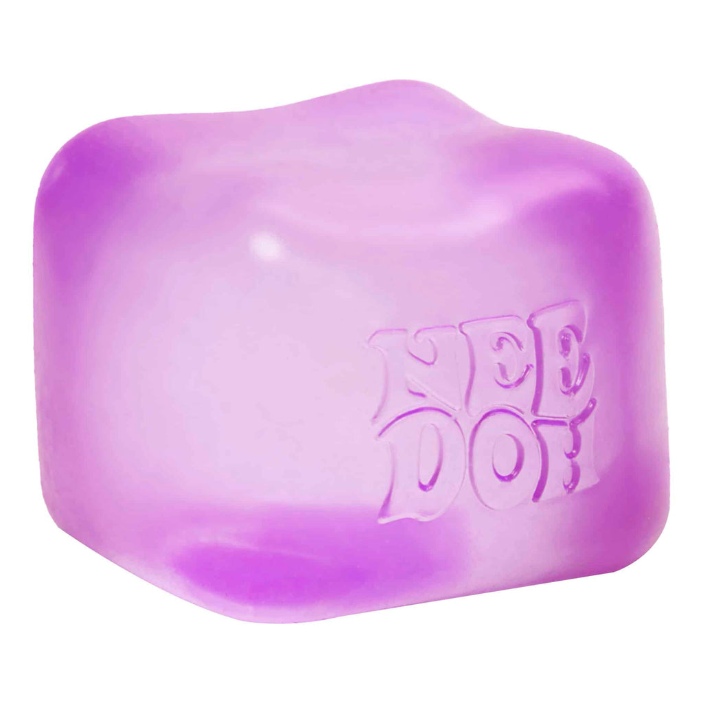 Translucent Jelly NeeDoh Nice Cube | Series Elm Bridge - Nice Cubes Clear Satisfying Crunch Stress Toy Detail