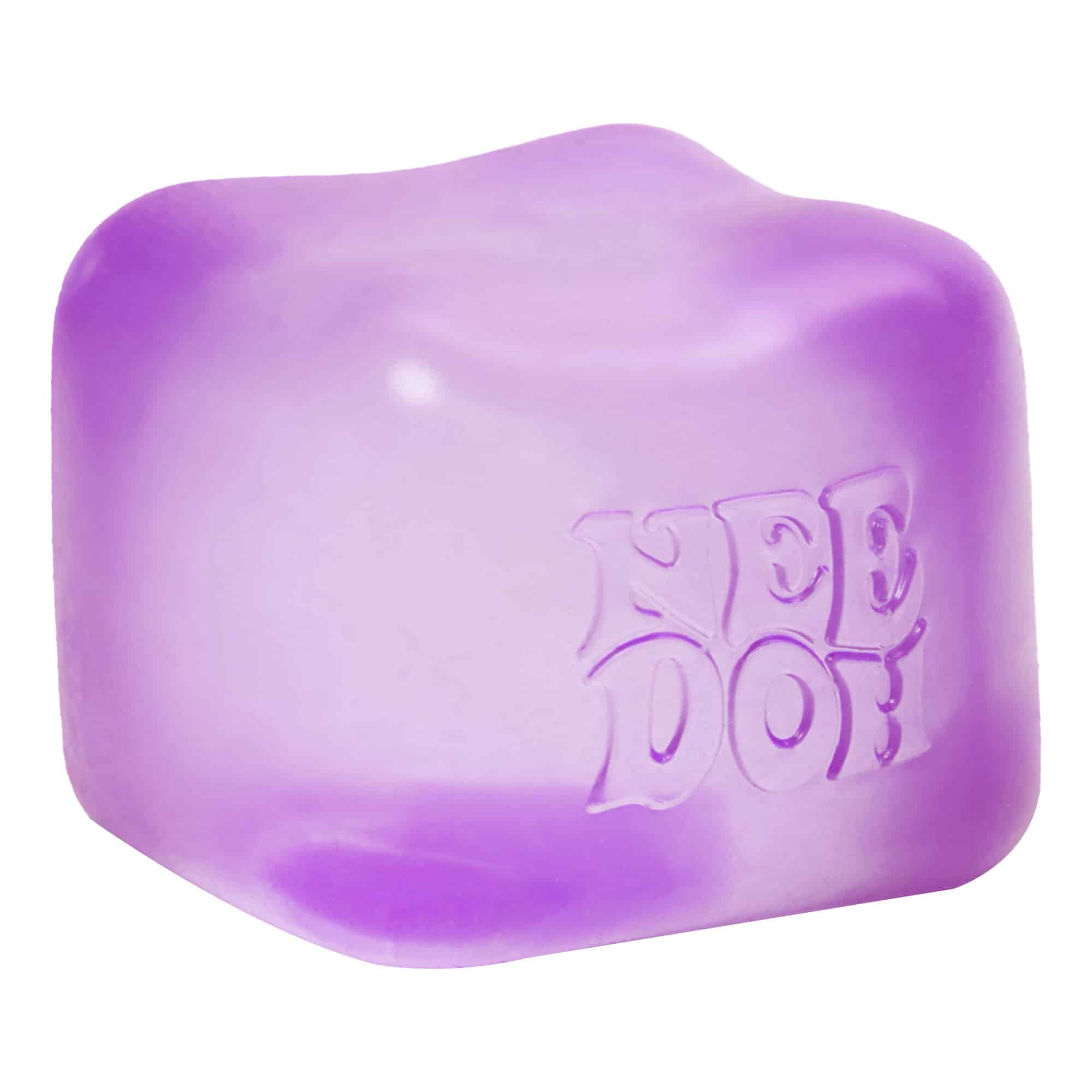 Translucent Jelly NeeDoh Nice Cube | Series Elm Bridge - Nice Cubes Clear Satisfying Crunch Stress Toy Detail