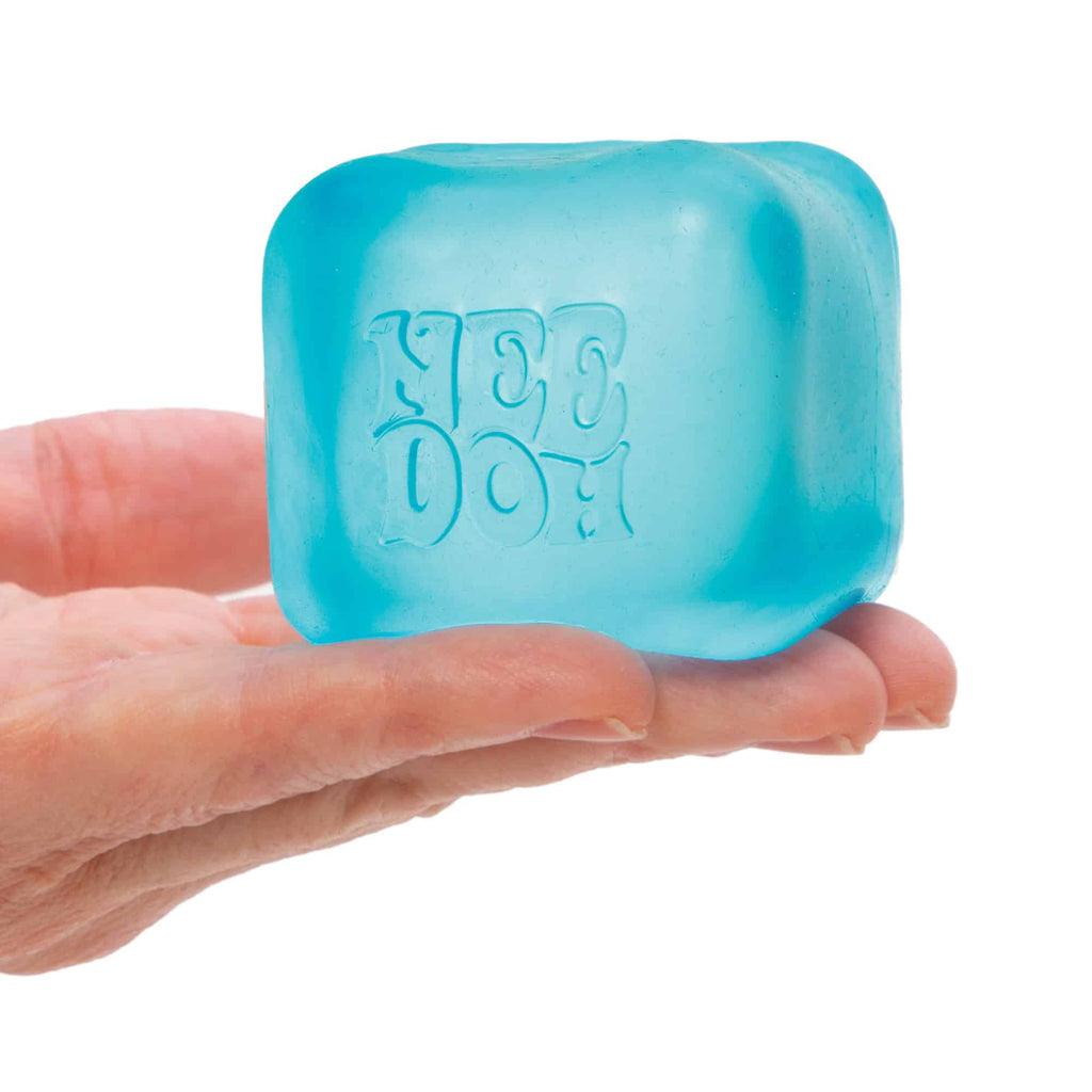 Translucent Jelly NeeDoh Nice Cube | Series Elm Bridge - Nice Cubes Clear Satisfying Crunch Stress Toy Detail