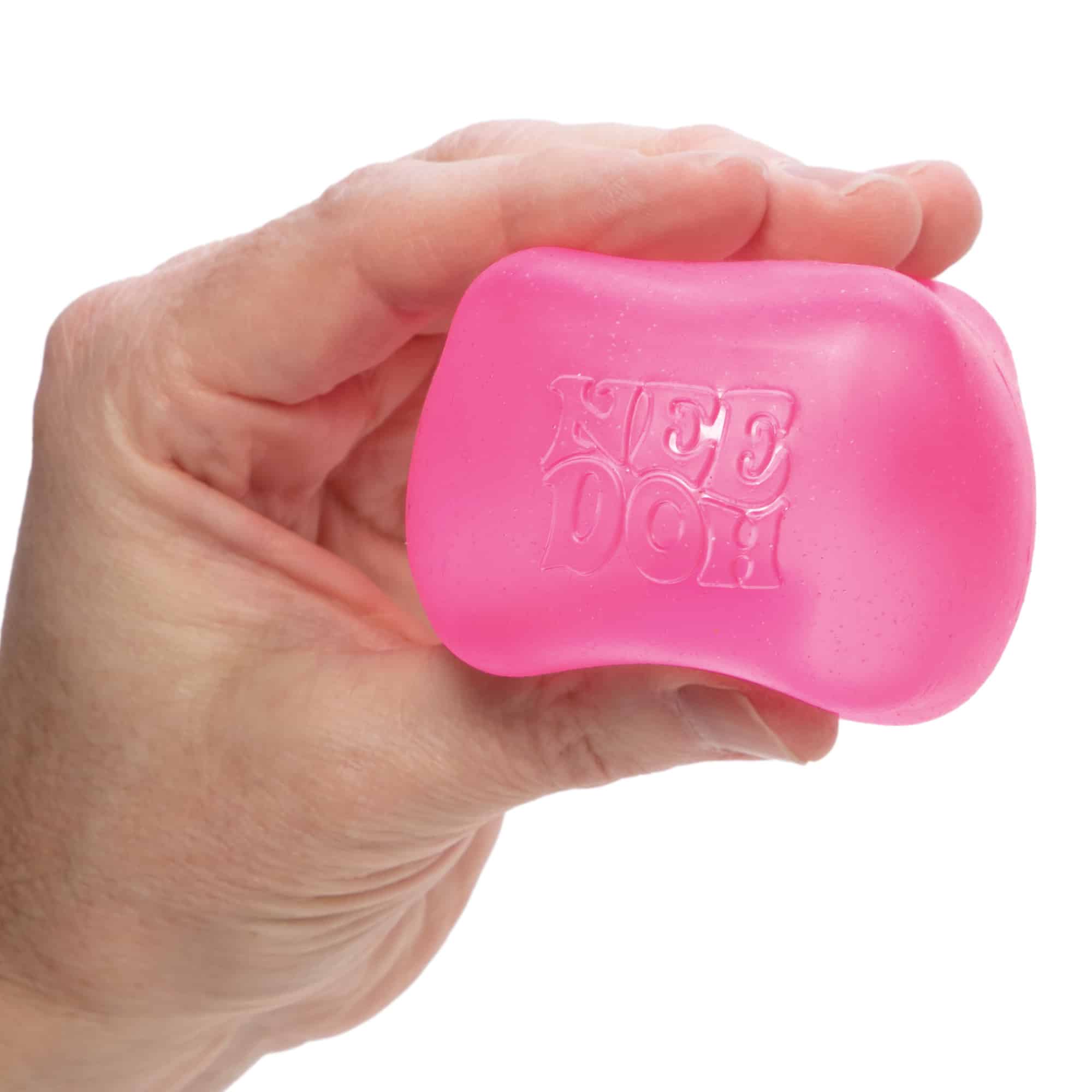 Translucent Jelly NeeDoh Nice Cube | Series Elm Bridge - Nice Cubes Clear Satisfying Crunch Stress Toy Detail