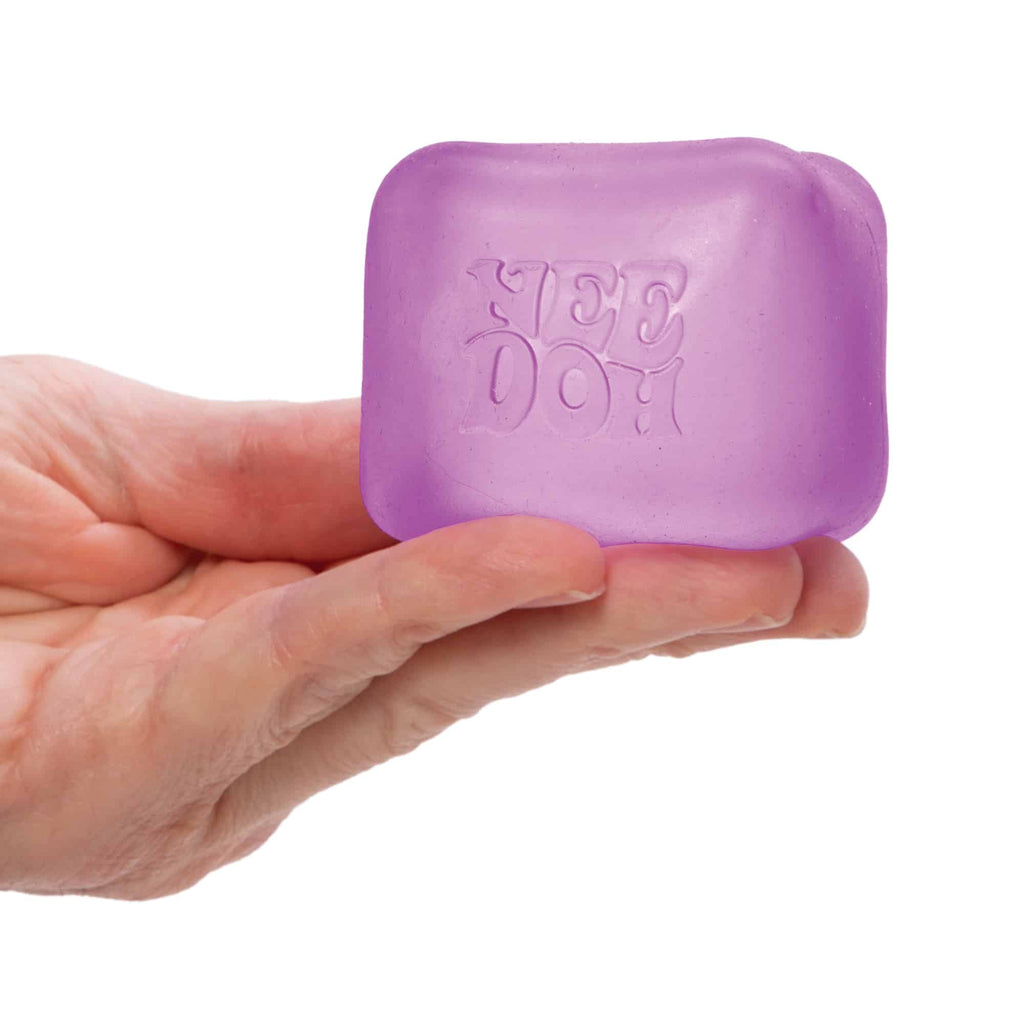 Translucent Jelly NeeDoh Nice Cube | Series Elm Bridge - Nice Cubes Clear Satisfying Crunch Stress Toy Detail