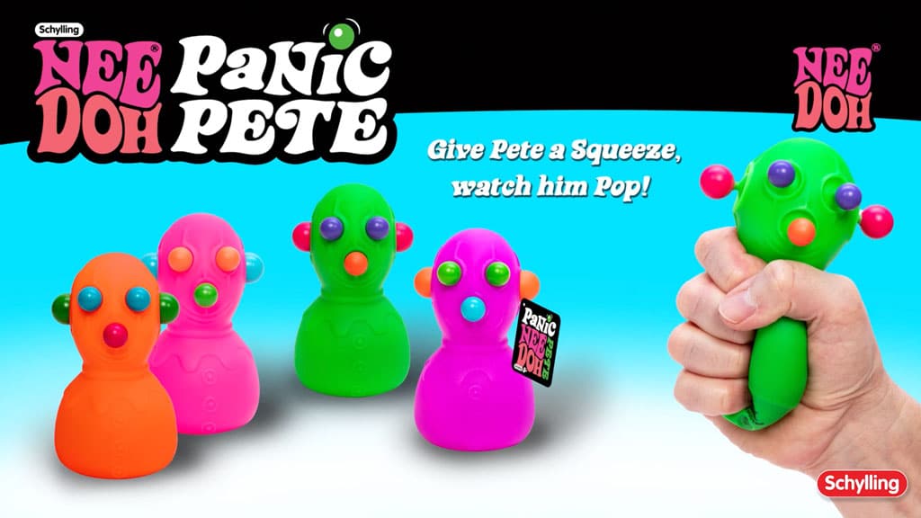 Adorable Character NeeDoh Panic Pete | Signature Seaside Bay - Collectible Shaggy Monster Squishable Toy Detail