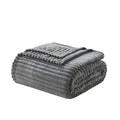 Cozy Fleece Cut Plush Fleece Blanket, Soft Lightweight Fuzzy Luxury Throw Size Bed Blankets for Bed, Throw, Gray - Super Soft Reversible Sherpa Flannel Blanket - Default Title