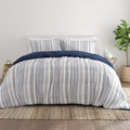 Hypoallergenic Cloud 2-Piece Navy Farmhouse Dreams ReversiblePrint Comforter Set, Twin/TwinXL - Luxurious Quilted Duvet Cover Set - Default Title