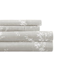 Cooling Sateen 3 Piece Pattern Microfiber Bed Sheets Set, Distressed Willow Light Gray, Twin - Cooling Hotel Quality Bedding Sheets and Pillowcases - Default Title